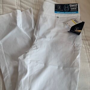 PGA Tour White Stretch Elastic Pants